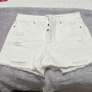 White jean shorts!